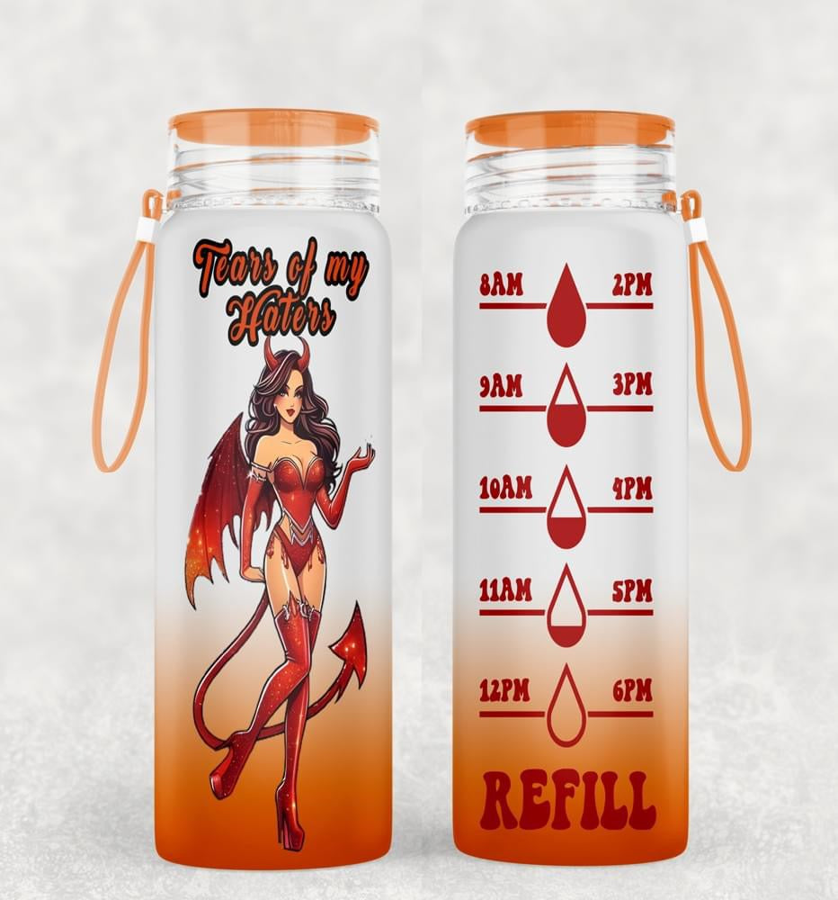 Motivational Frosted Water Bottles 3