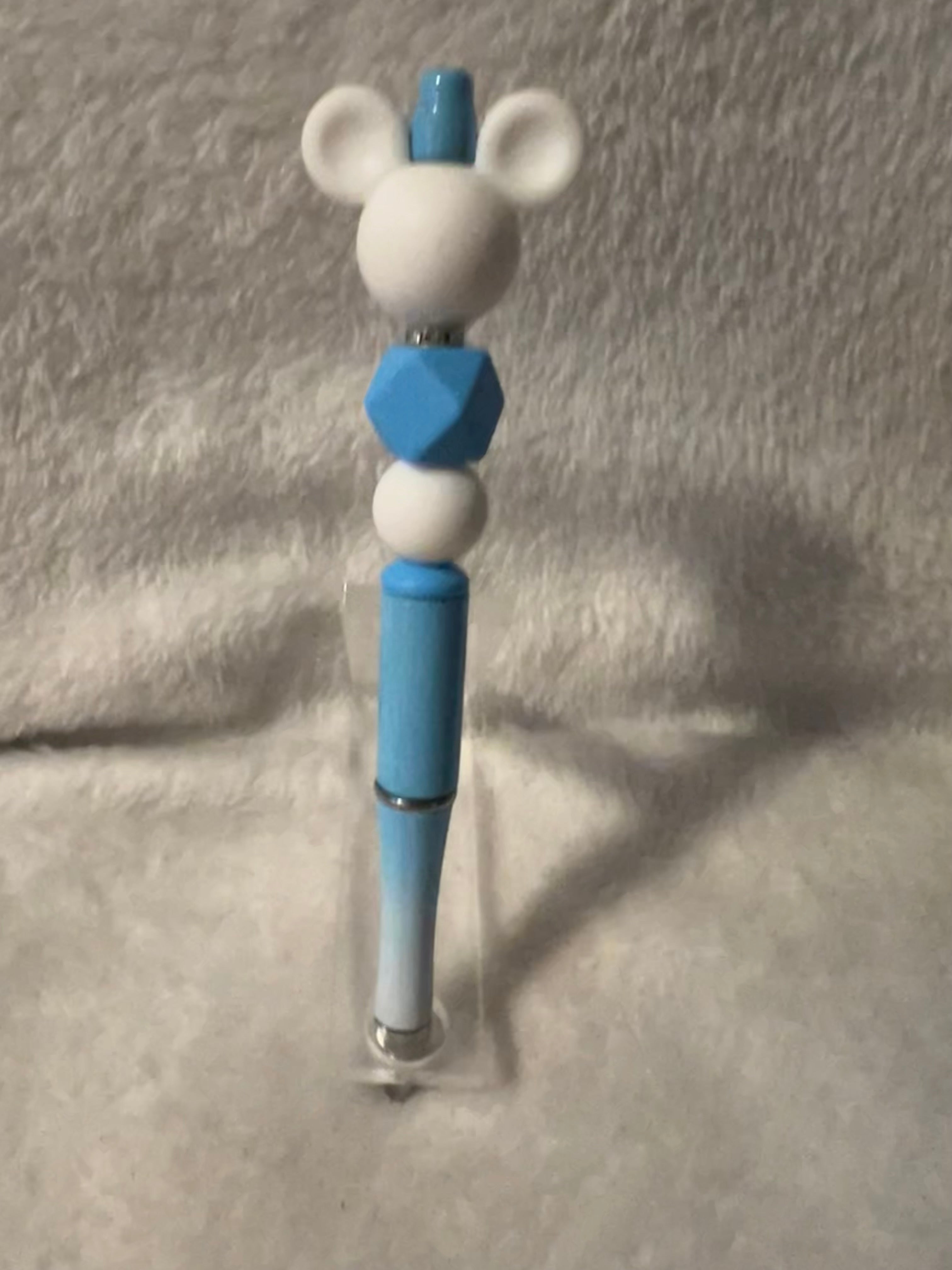 White Mickey Head Focal Pen