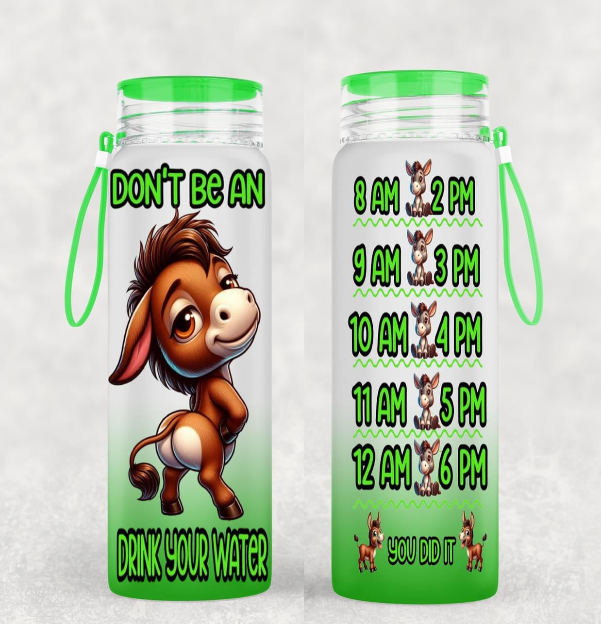 Motivational Frosted Water Bottles 4