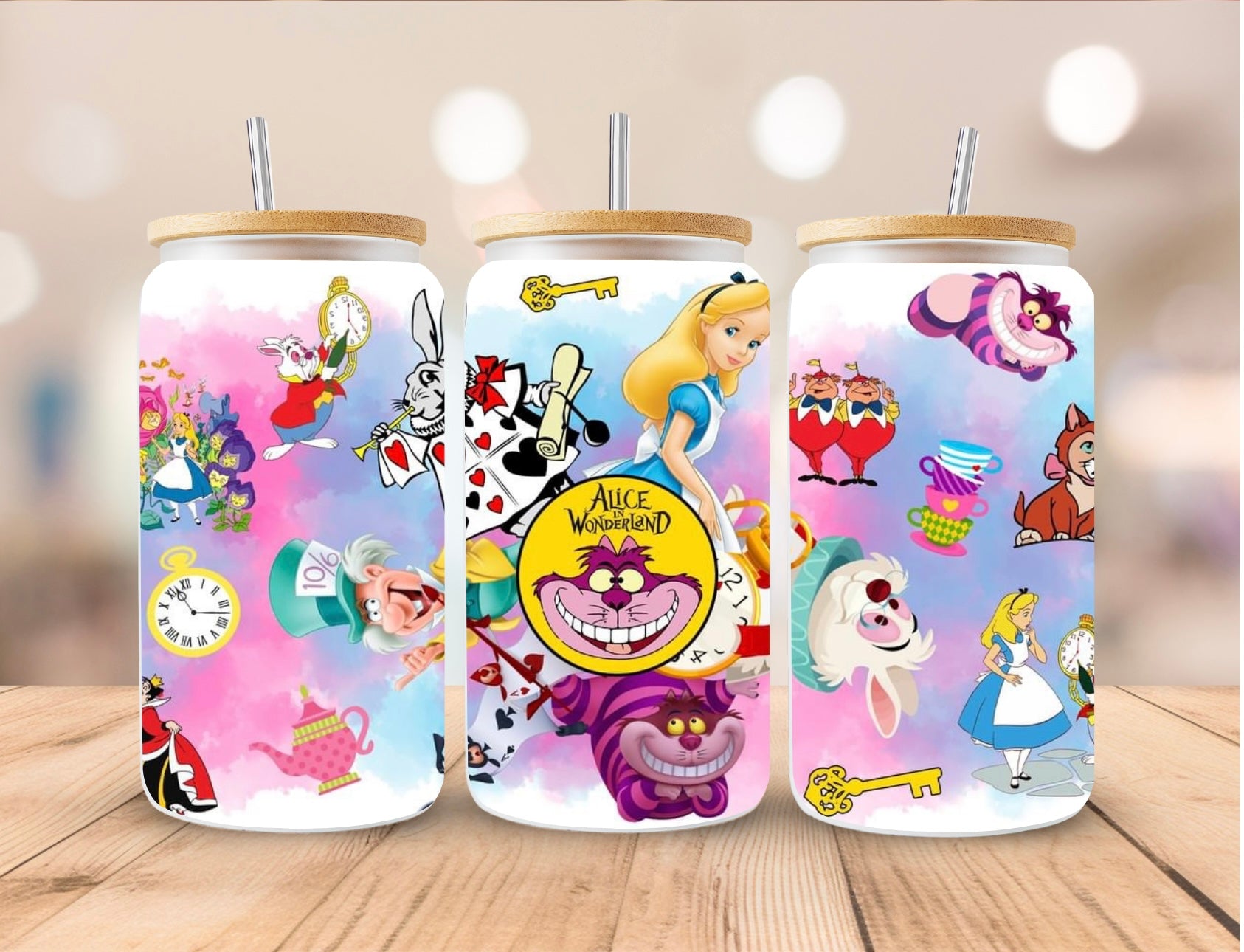Alice & Wonder Land Glass Cup