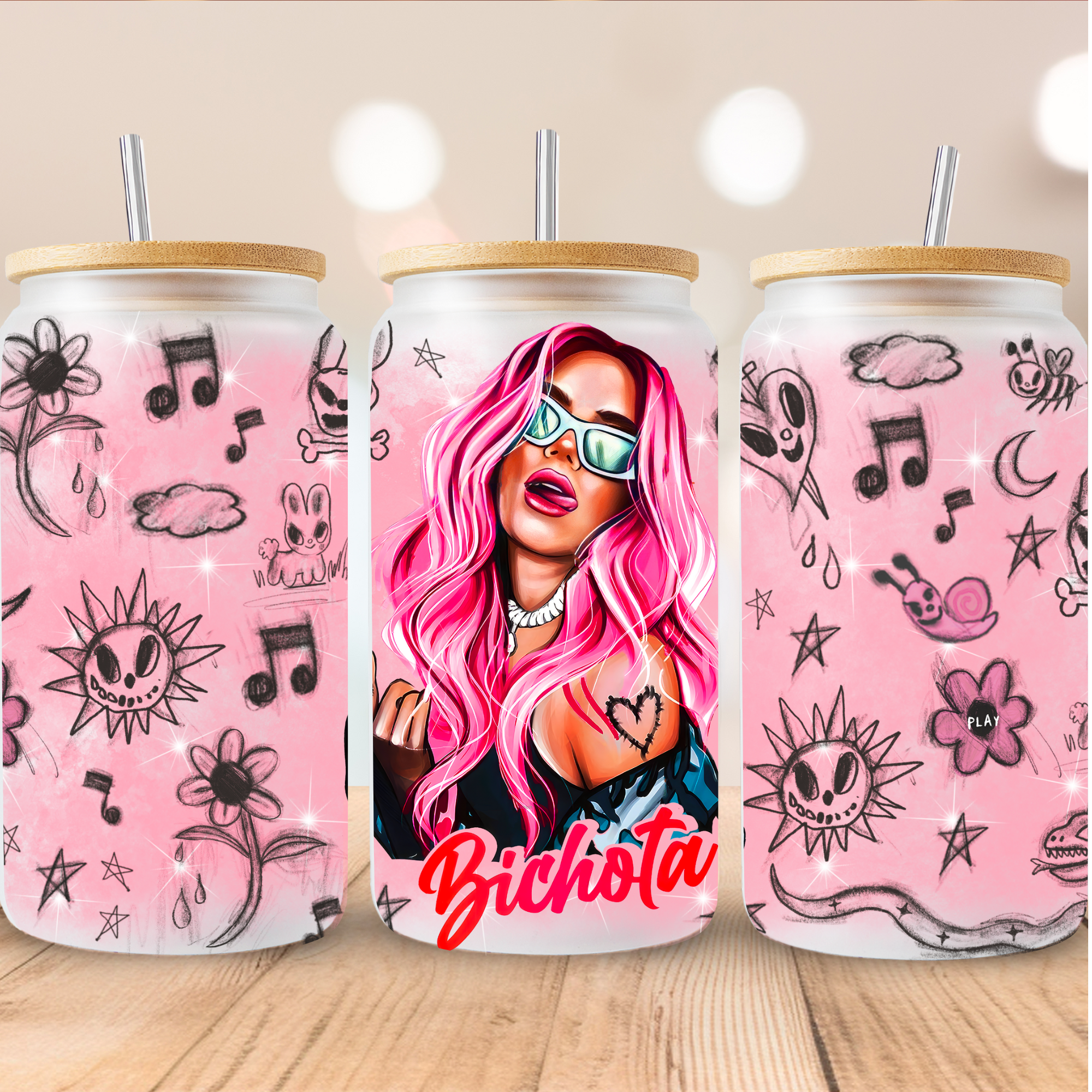 La Bichota Glass Cup