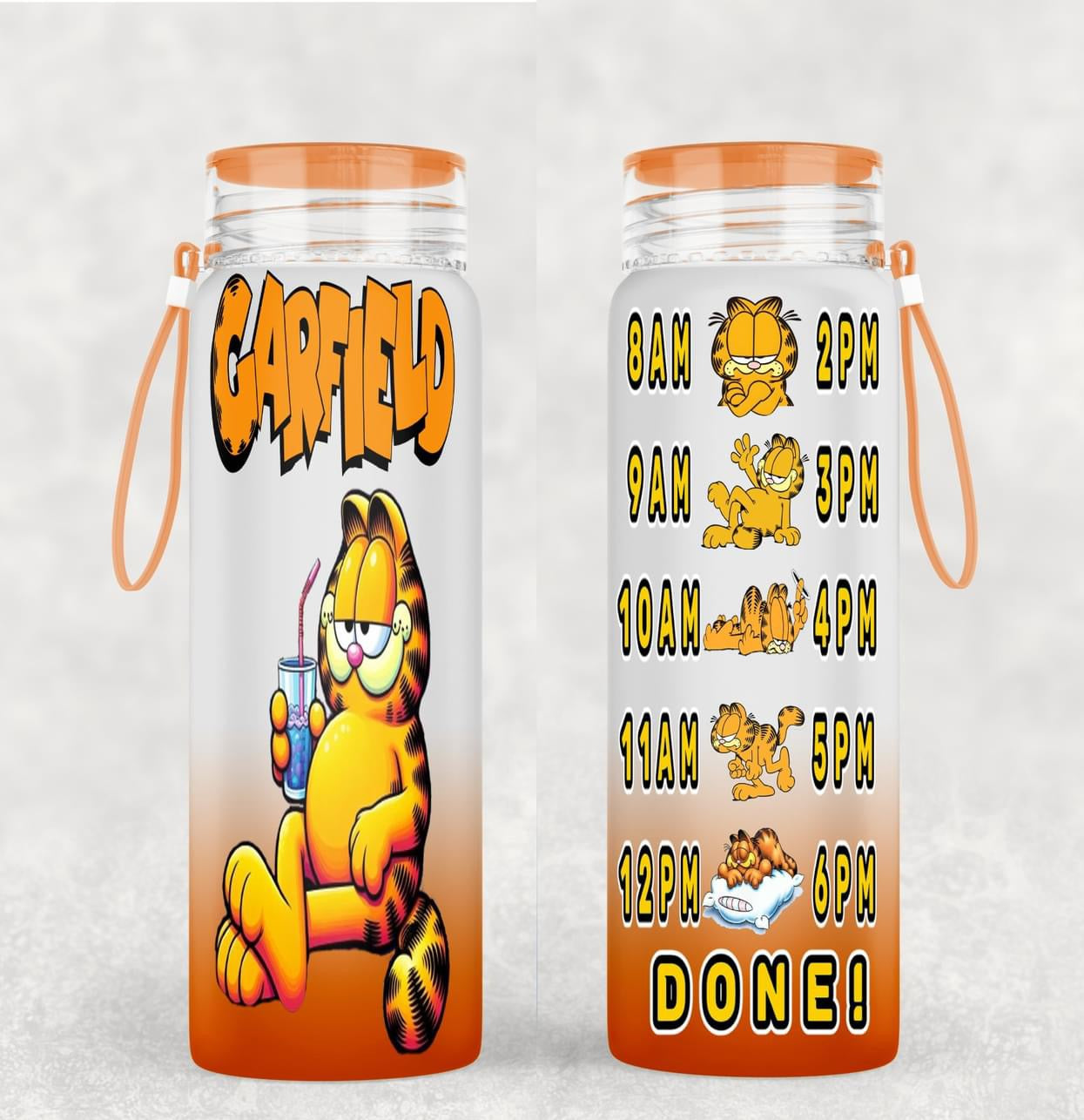 Motivational Frosted Water Bottles 2