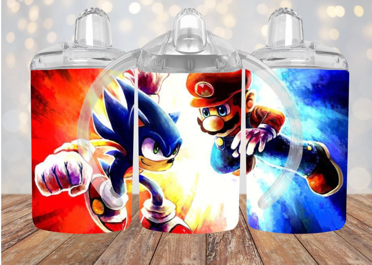 Sonic & Mario Sippy Cup Set