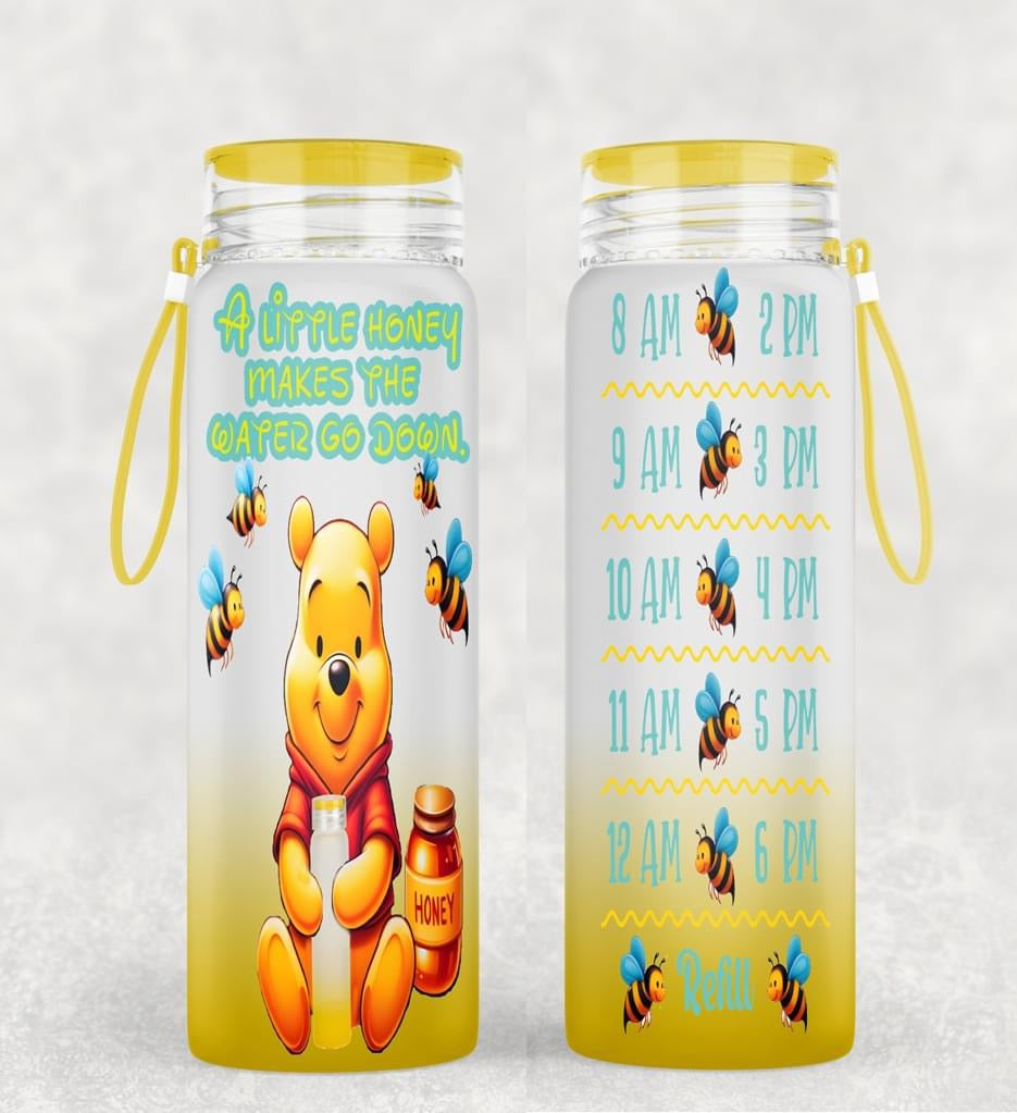 Motivational Frosted Water Bottles 1