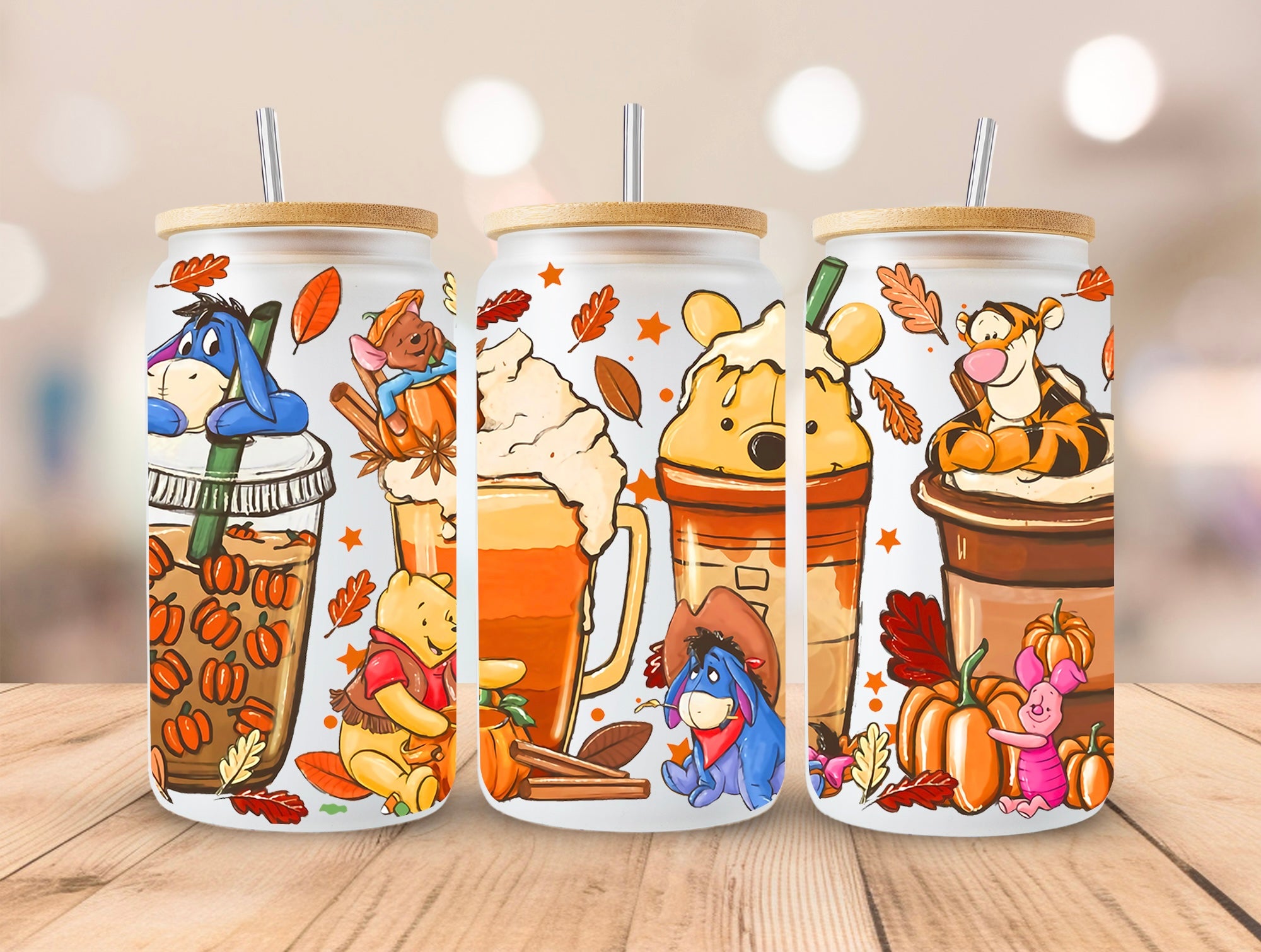 Winnie The Pooh Glass Can