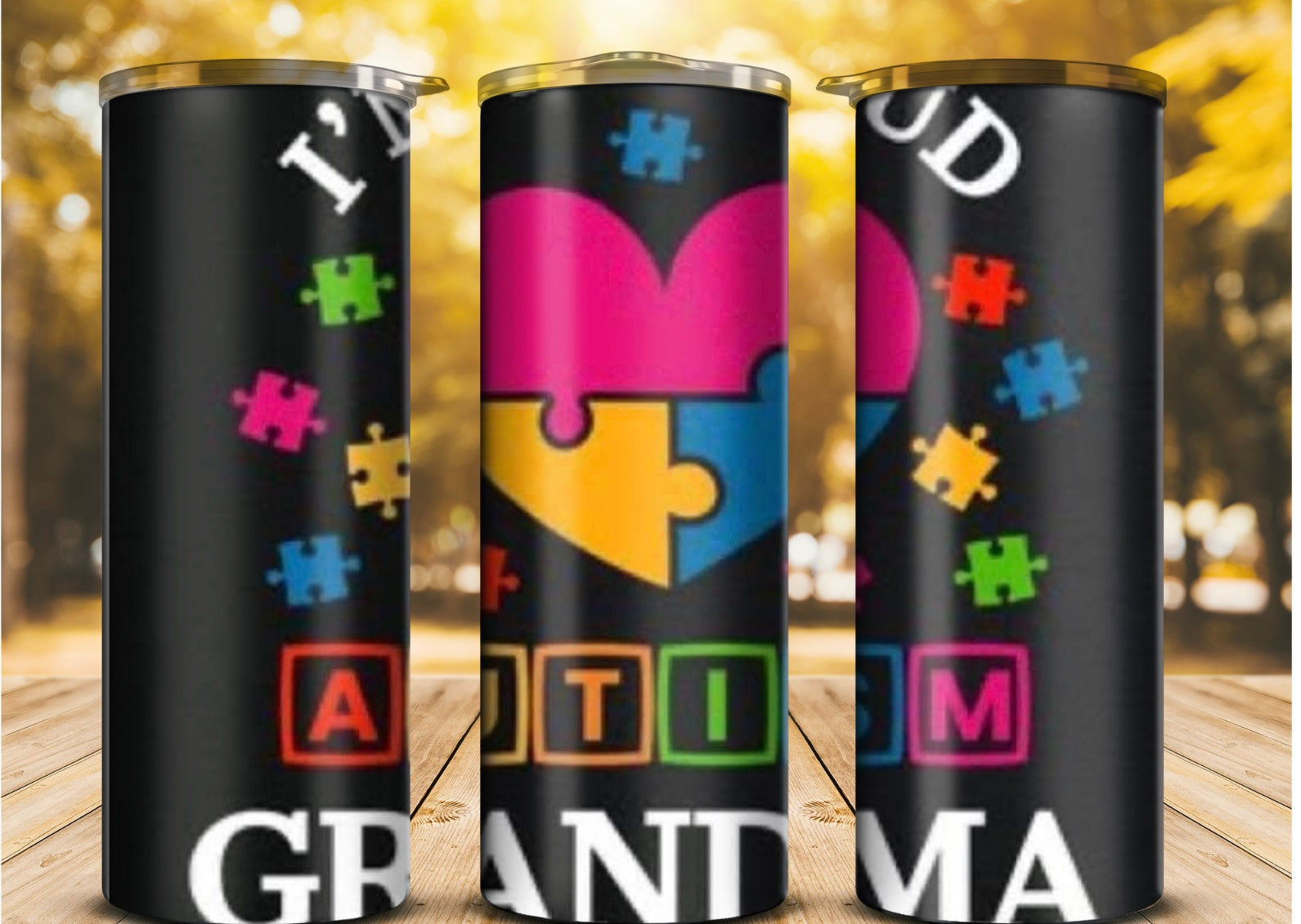 Autism Awareness Grandma 20 oz