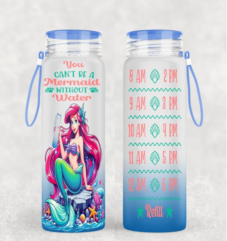 Motivational Frosted Water Bottles 4