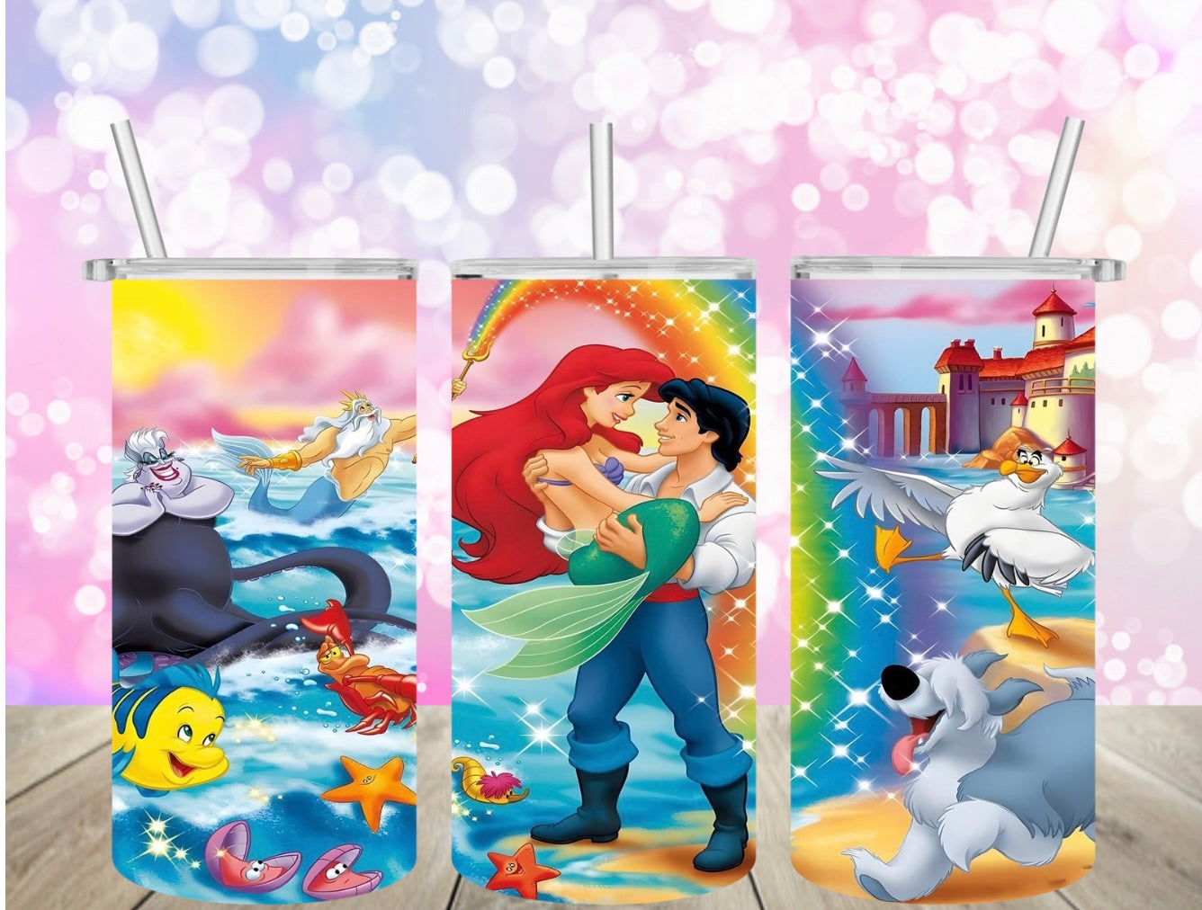 Little Mermaid & Prince 12 oz Tumbler