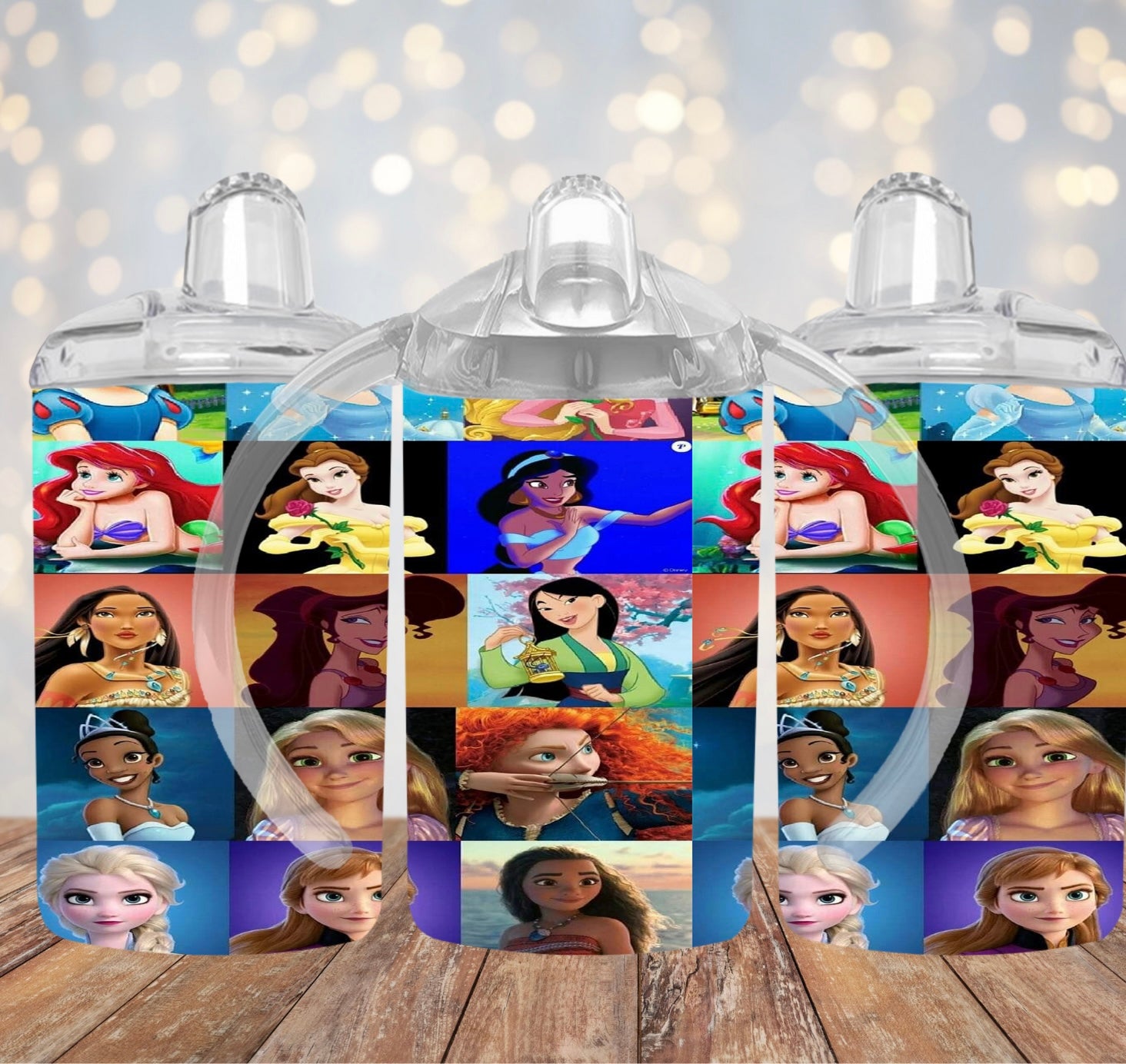 Princess Sippy Cup 3 Piece Set