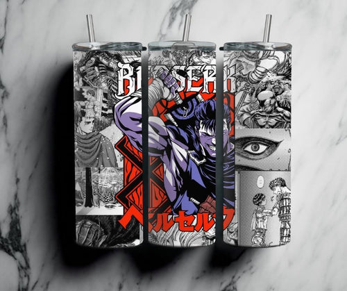 Anime(Gray,White & Red) 20 oz